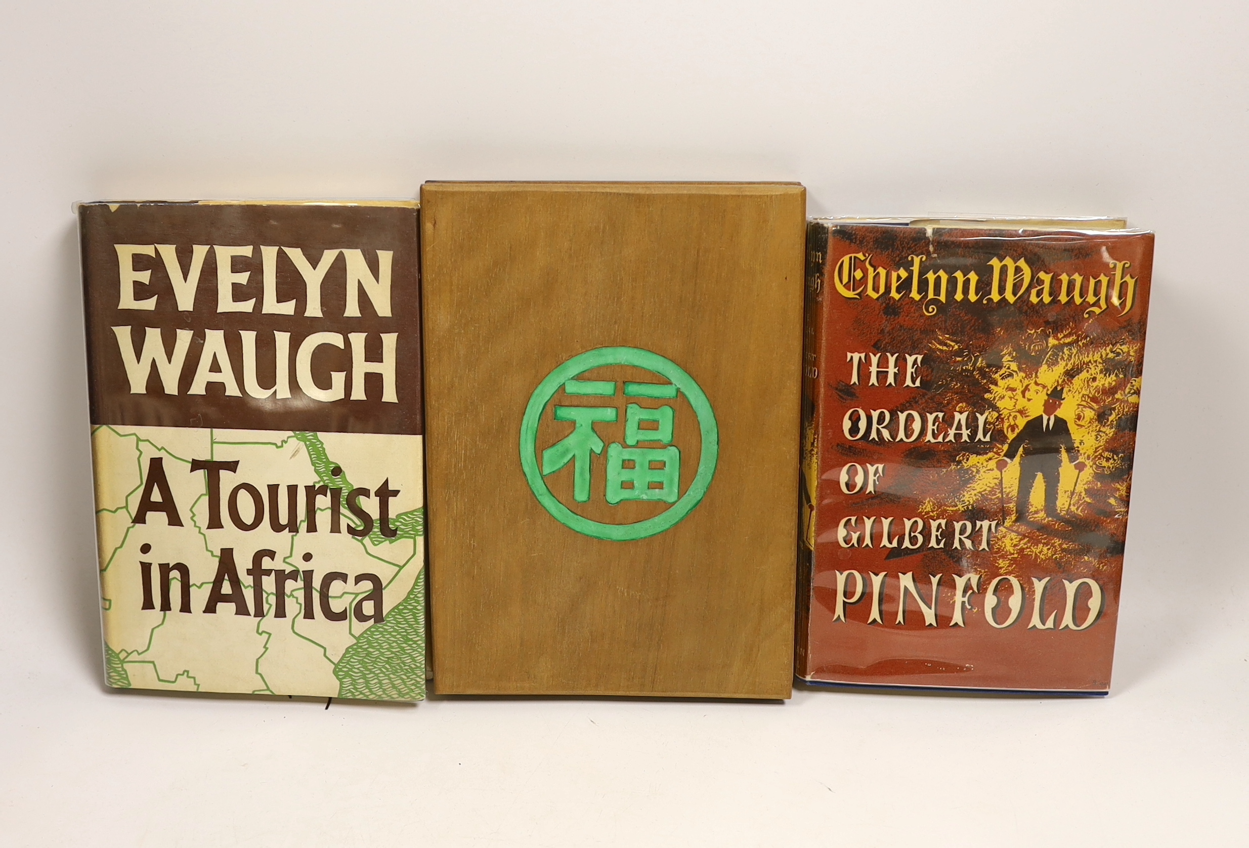 Evelyn Waugh The Ordeal Of Gilbert Pinfold, Chapman and Hall 1957, with dust jacket, Evelyn Waugh A Tourist in Africa, Chapman and Hall Ltd, 1960, with dust jacket and a volume of Picture Story Of Chinese Old Farming